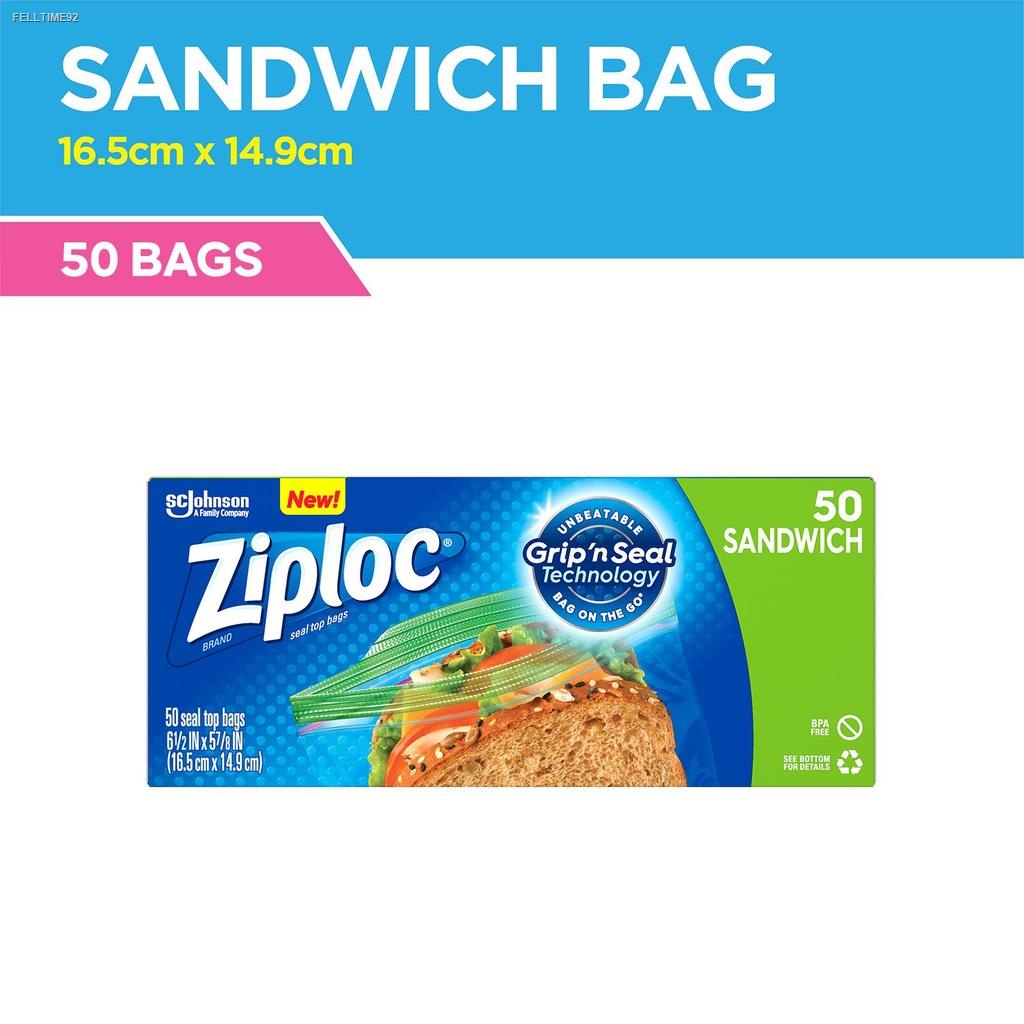 Ziploc Sandwich Bags 50's Shopee Philippines