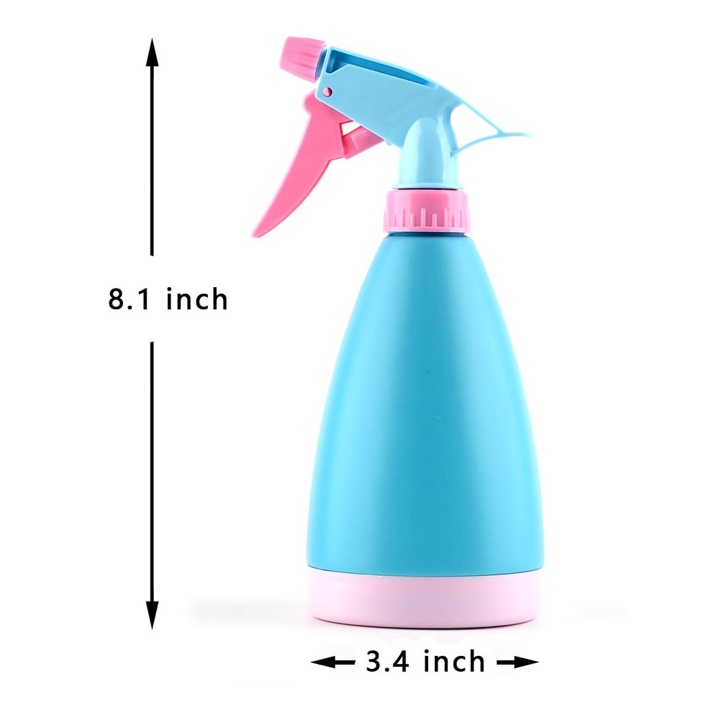 (Random Color)Plastic Spray Bottle Watering Can 500ml 17oz Ajustable ...