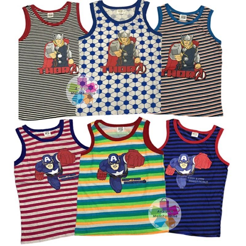 SANDO CHARACTER STICKER FOR KIDS BOY TOP ONLY | Shopee Philippines