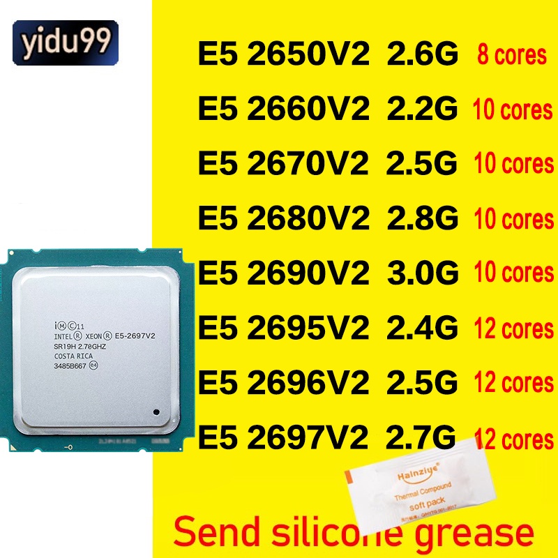 intel Xeon E5-2680V2 2640 e5 2650V2 2660V2 e5 2670V2 2690v2 e5 2695v2 ...