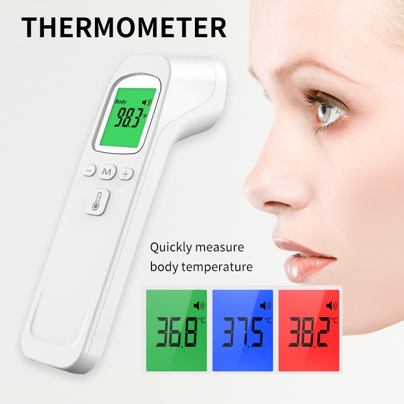 Infrared Thermometer Forehead Body Temperature with Fever Alarm Display