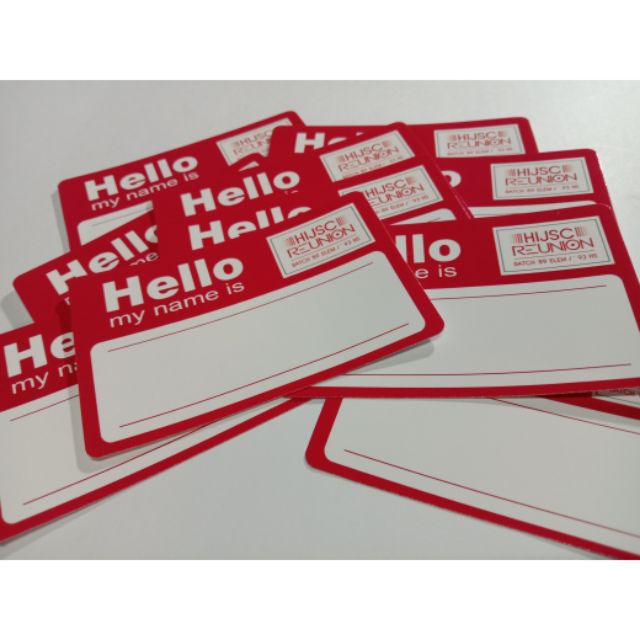 Personalized Name Tag Sticker 30pcs Shopee Philippines