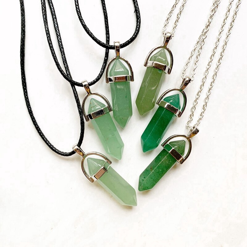 Green aventurine hot sale crystal necklace