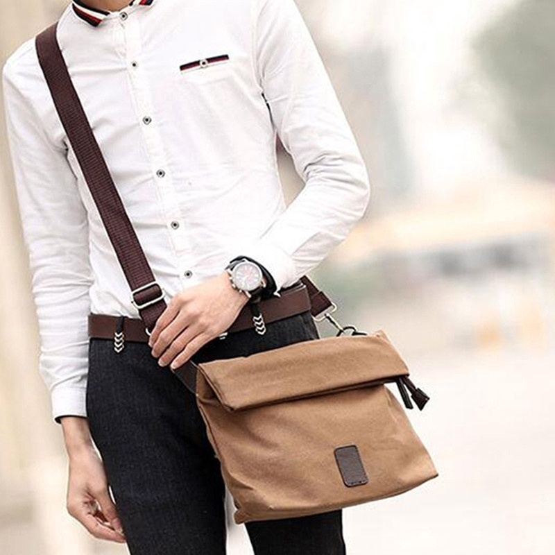 Original Design Men Bag Good Quality Vintage Canvas Shoulder Bags