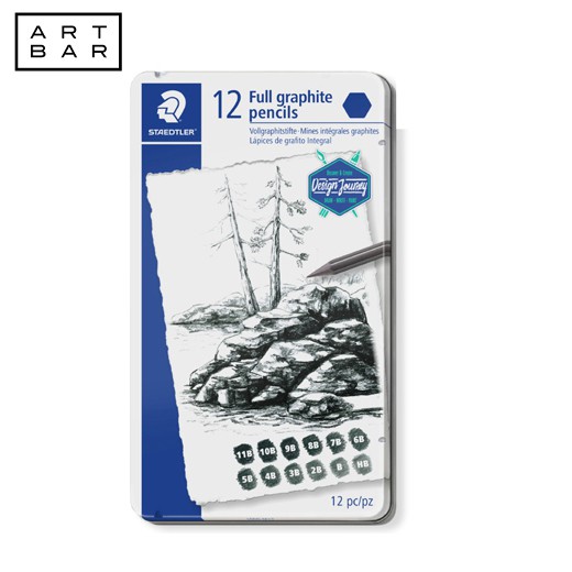 Staedtler Full Graphite Pencil Set 100GM12 12 Pieces Mars Lumograph