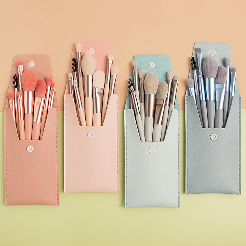 8 Pcs Mini Travel Portable Soft Makeup Brushes Set Eye Shadow ...