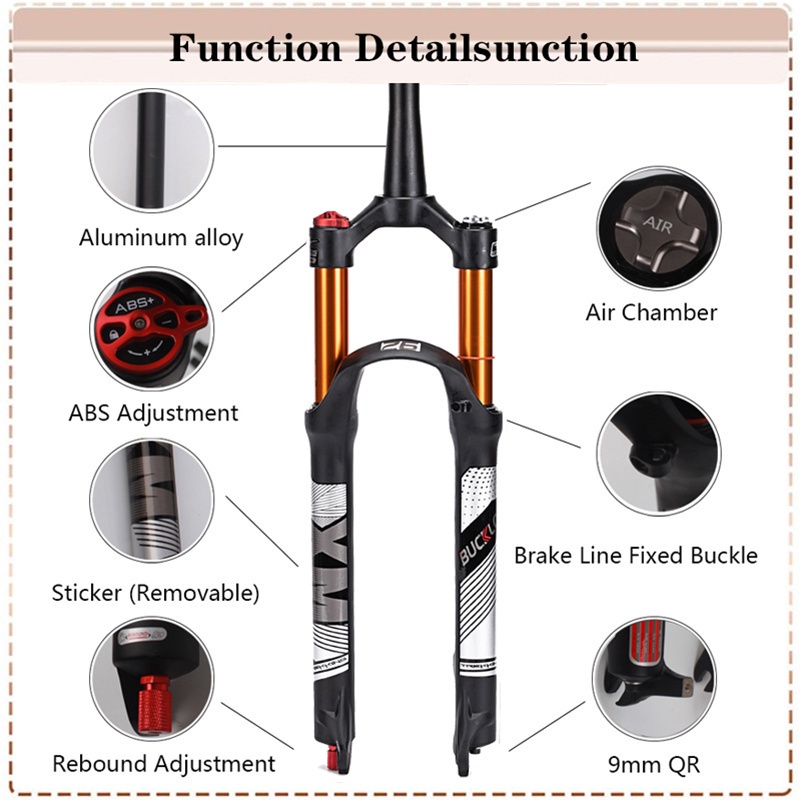 Ready Stock BUCKLOS Suspension Fork Bicycle Air Fork MTB 26 27.5 29in Fork Remote Manual 120mm Travel Bike Parts Shopee Philippines