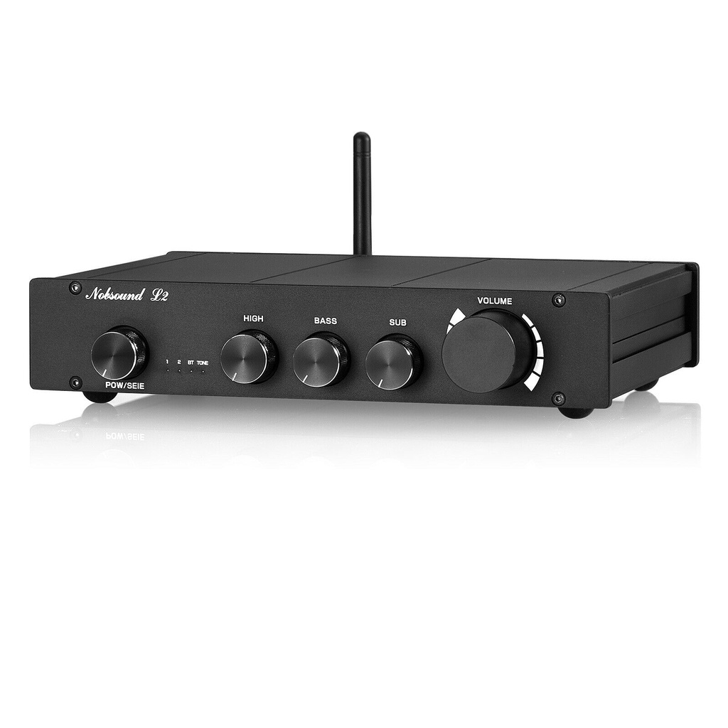 Nobsound Bluetooth 5.0 Digital Preamp Bass Audio Amp Class A Desktop