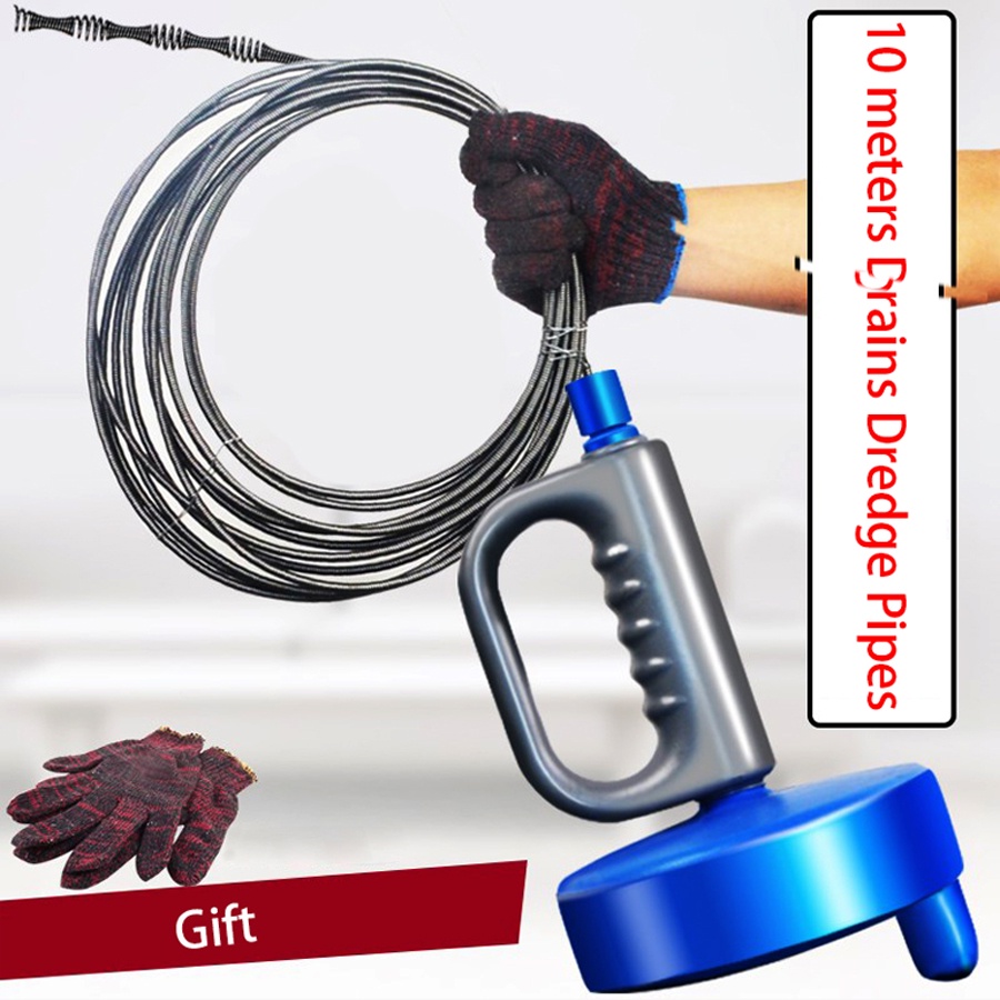Kitchen Toilet Sewer Blockage Hand Tool Pipe Dredger Drains Dredge
