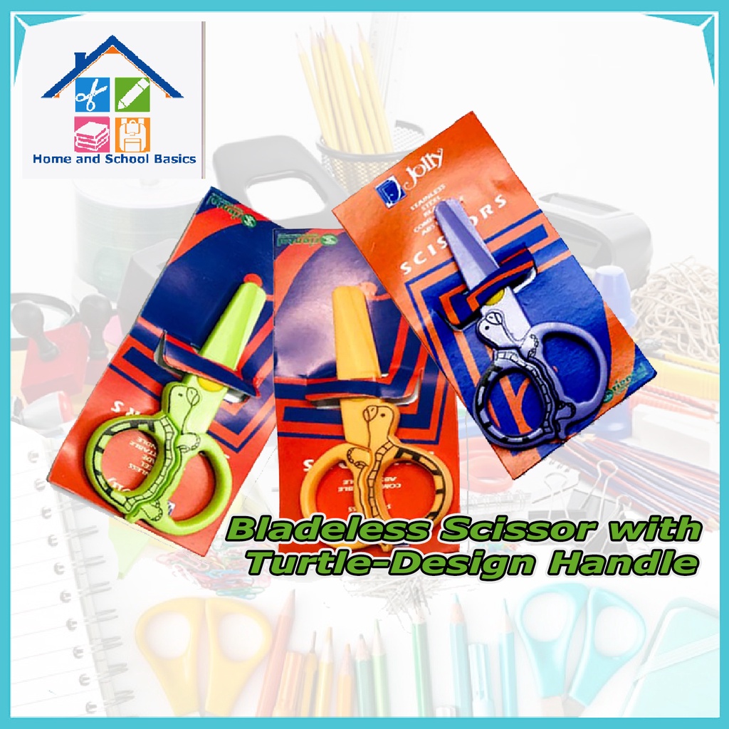 Bladeless Scissors with Turtle-Design Handle for Kids - No Blade Safe ...