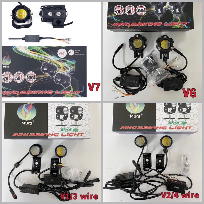mini driving light led MDL V1 V2 V6 V7 universal for motorcycle use ...