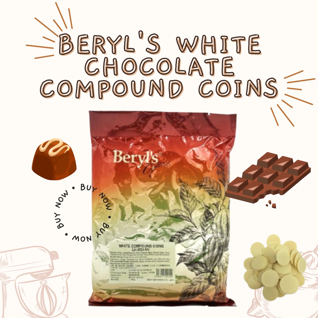 Beryl’s White Chocolate Compound Coins 1kg | Shopee Philippines