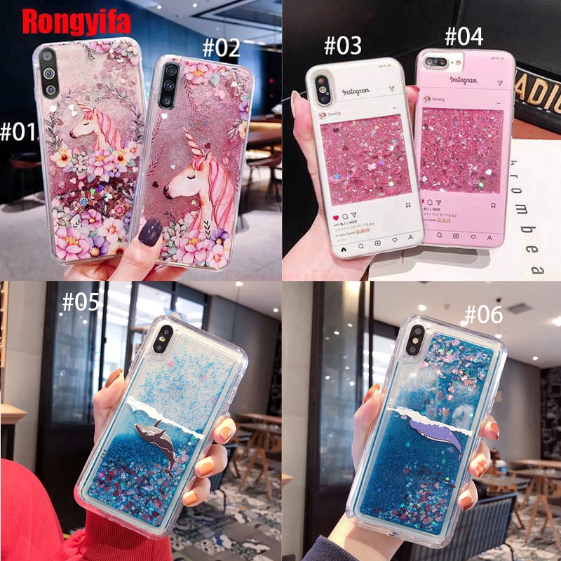 Xiaomi Redmi Note 7 Mi 10 Pro Max 2 Mix 2s Note 3 Case Quicksand Liquid 