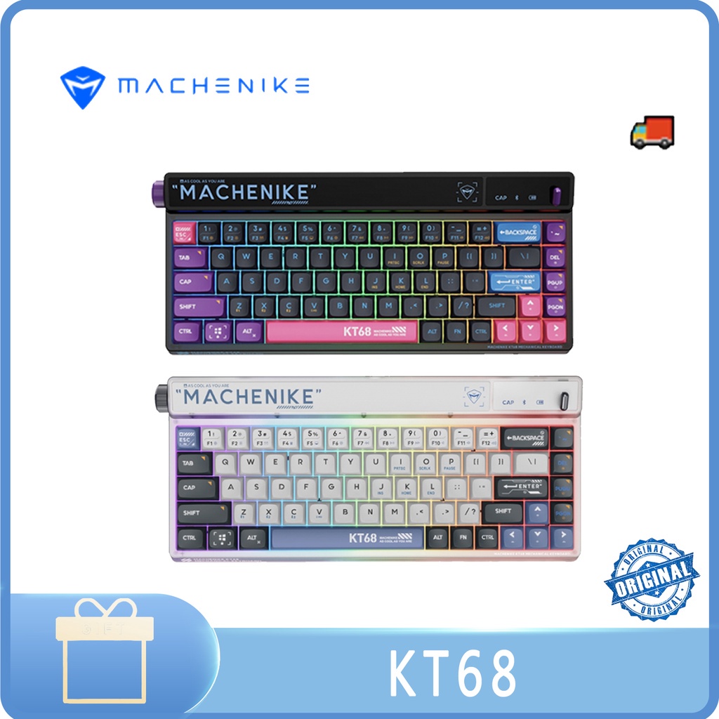 MACHENIKE KT68 Three-Mode Mechanical Keyboard 68-Key Hot-Swaping ...