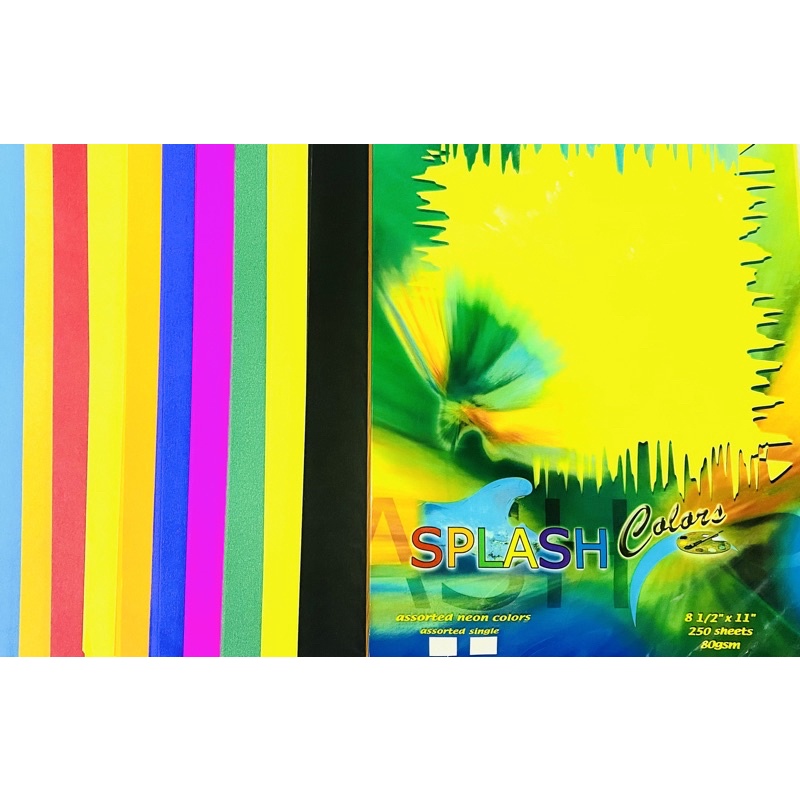 splash colored paper single color sold per reamsize short 81/2x11