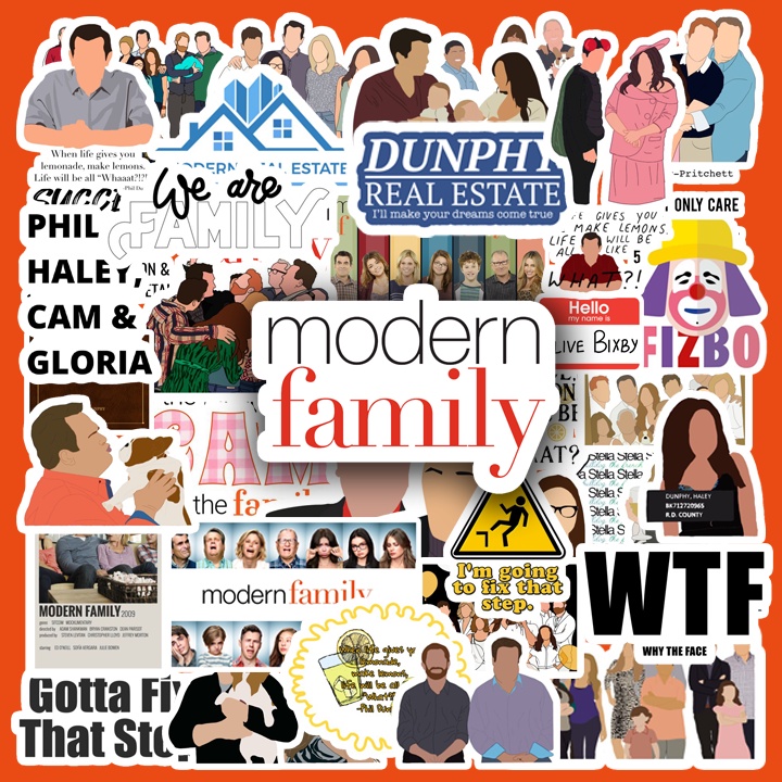 50 pcs. MODERN FAMILY stickers | water proof | NETFLIX | Shopee Philippines