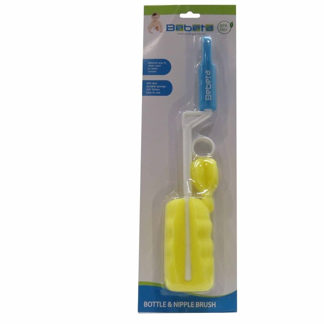 Moyuum Dual Sponge Bottle Brush – Bebeang Baby