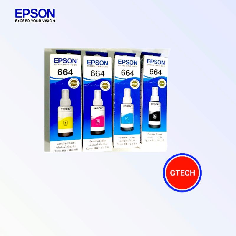 Epson 70ml Original T664 Ink Bottle Cmyk Shopee Philippines 2582