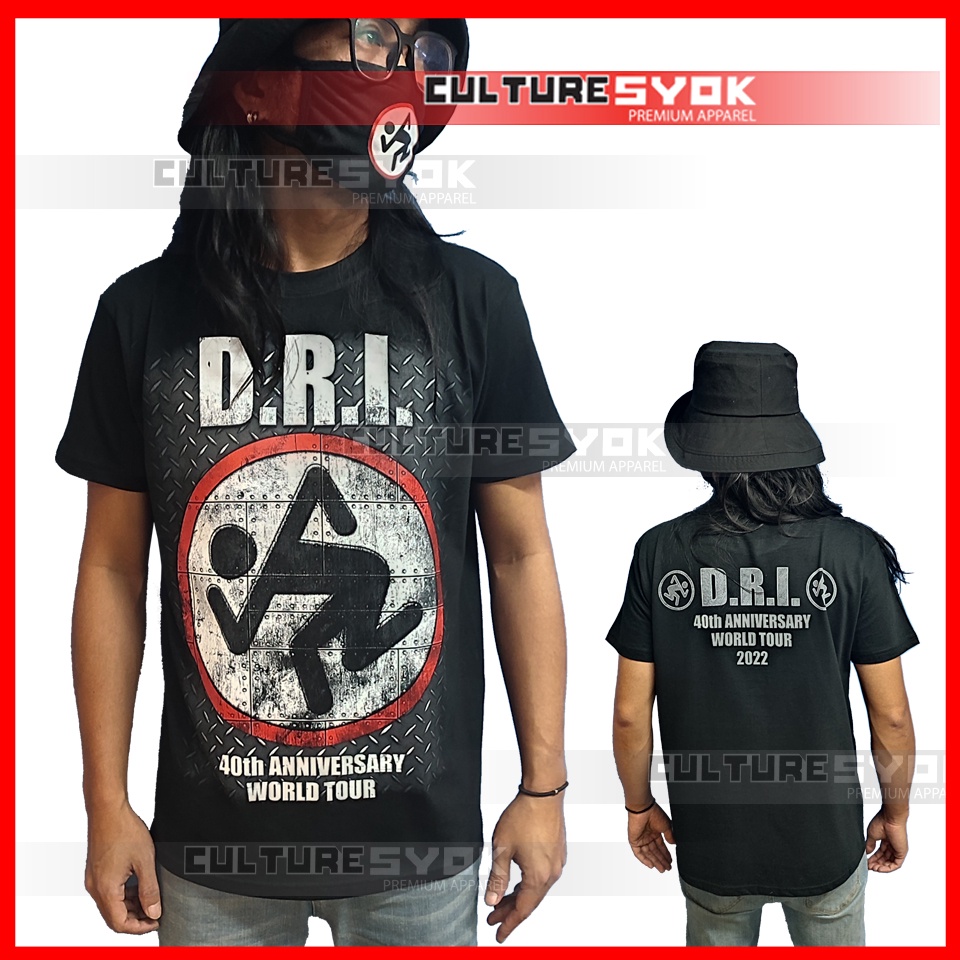 DRI 40th Anniversary Metal T-shirt 100% premium cotton by Culturesyok ...