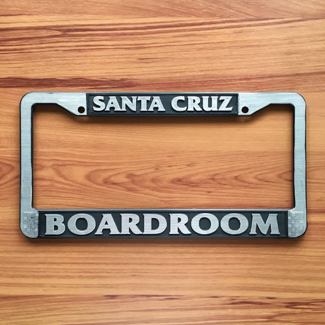 2 PCS Santa Cruz Boardroom Car License Plate Frame Cover Free