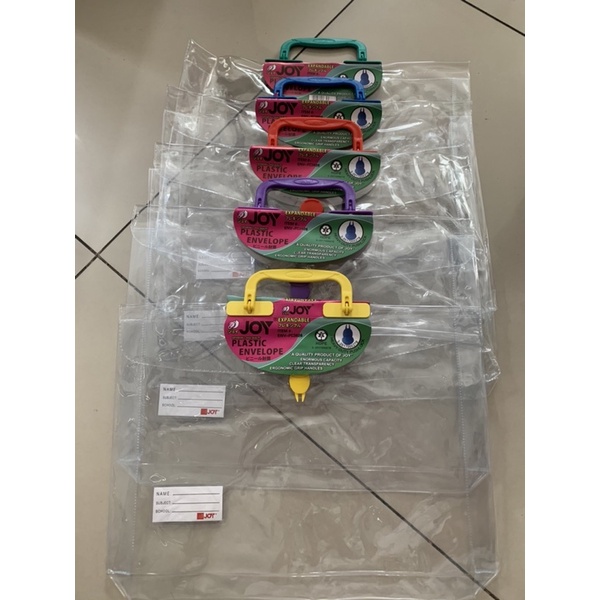 Joy Plastic Expandable Envelope pushlock with handle (Long) | Shopee ...