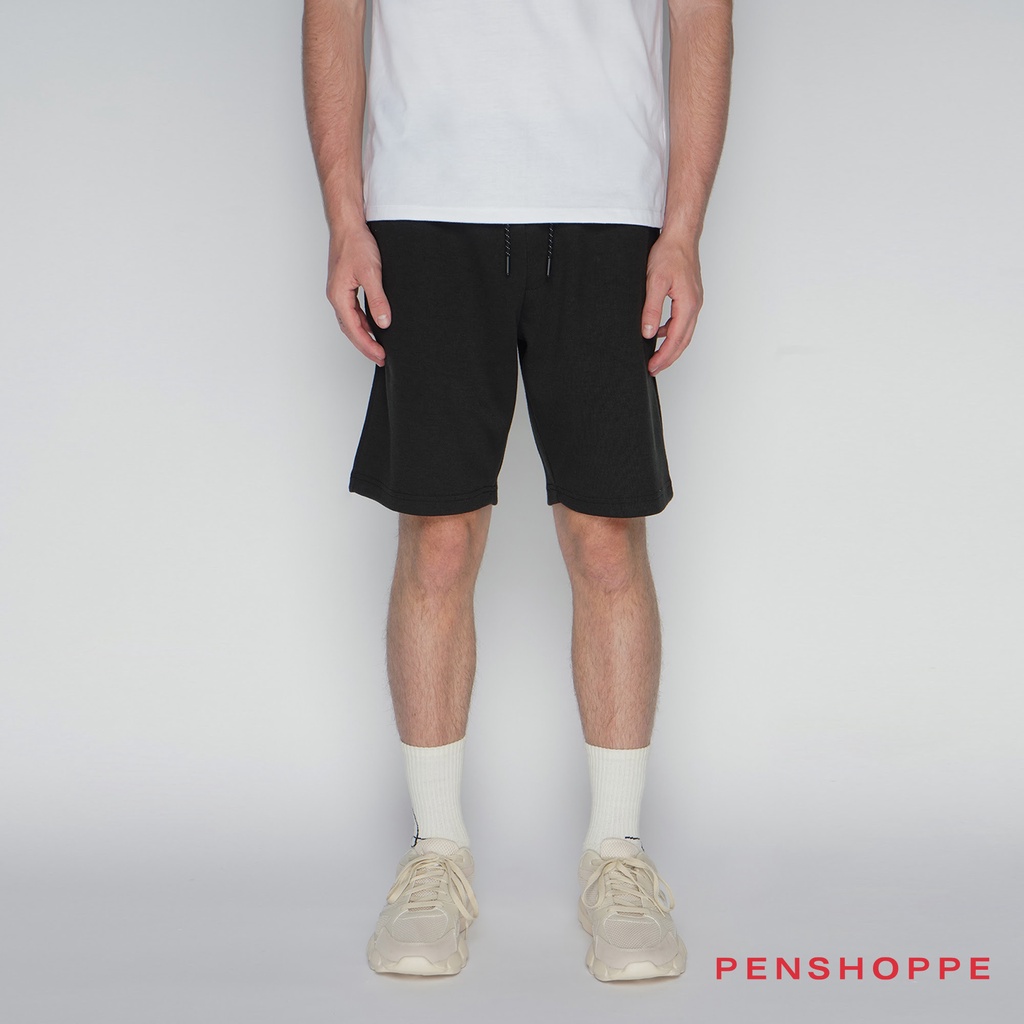 Penshoppe Regular Fit Knit Pull On Shorts With Side Pockets For Men ...