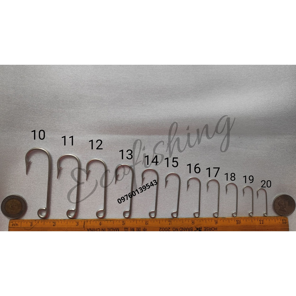 10pcs MUSTAD Hook 2362 Round Haddock Hook Shopee Philippines