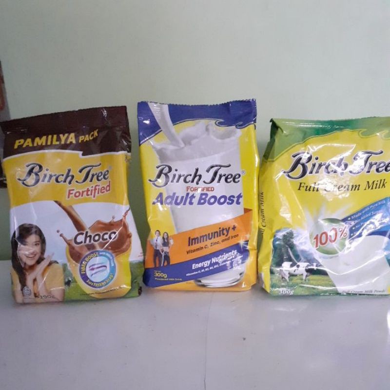 Birch tree Fortified milk/Choco/adult boost/full cream 1kg/300g