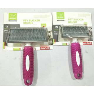 Nunbell pet hot sale deshedding brush