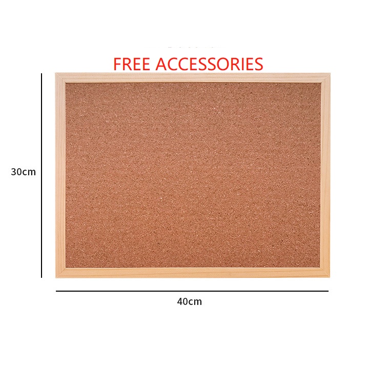 Wooden Frame Bulletin Cork Message Board Photo Wall Background Board ...