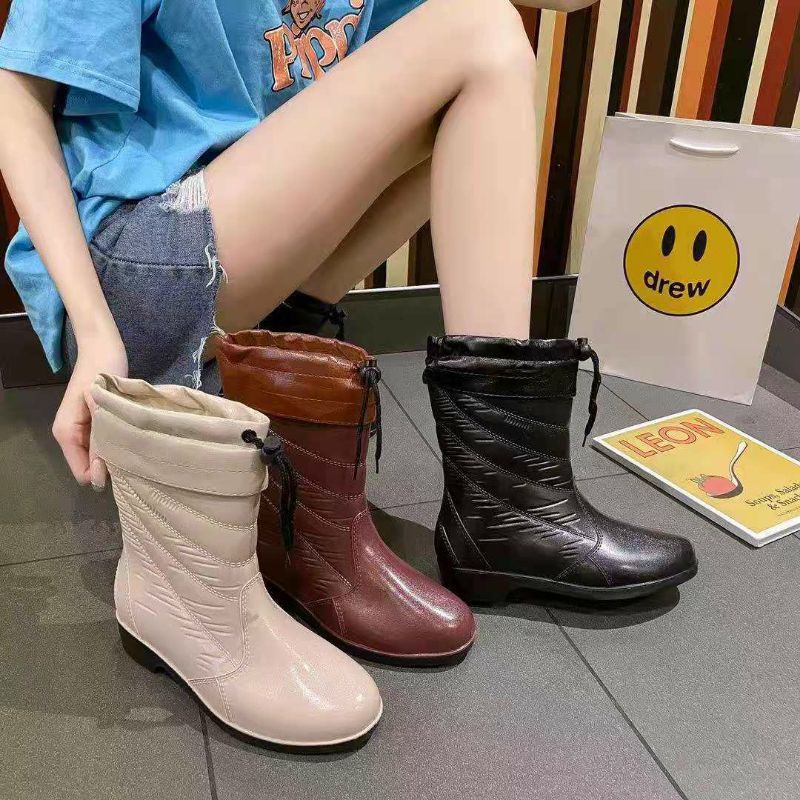 Fashion Rain Boots For Women Rubber Shoes 37 41 Shopee Philippines