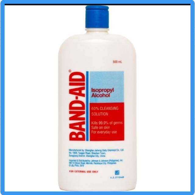 BAND AID isopropyl Alcohol 500ml Shopee Philippines