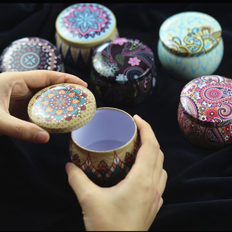 1pc Mini Kitchen Tea Box Jar Storage Holder Sweetmeats Candies Cans ...