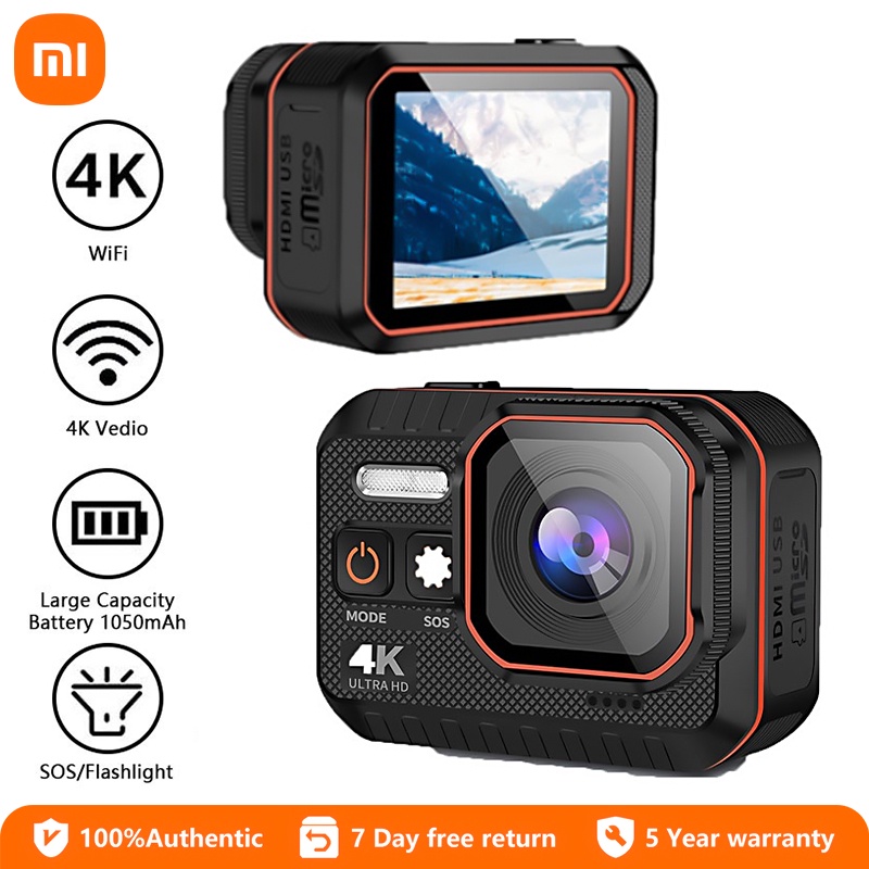 Action Camera Motorcycle 4k Hd Underwater Video Recording Diving Sport