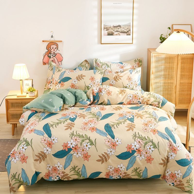 ┋100 cotton fourpiece bedding highend sheets and bed sheets single