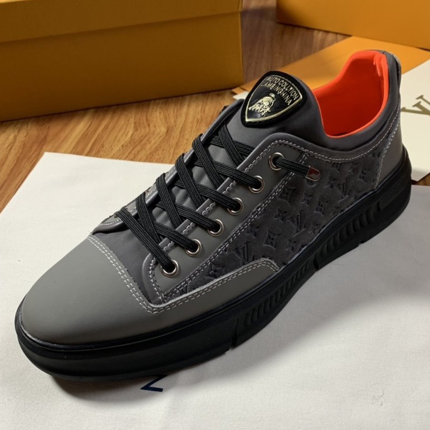 Original Louis Vuitton Dark Gray Luxury Sneaker Shoes For Men | Shopee ...