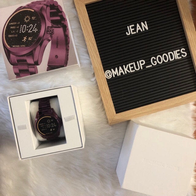 Michael Kors Bradshaw Plum Toned Smartwatch MKT5017 Shopee