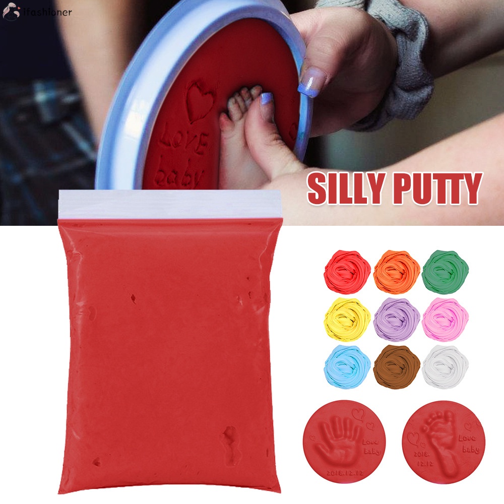 20g Soft Clay DIY Baby Souvenirs Handprint Footprint Nontoxic Clay