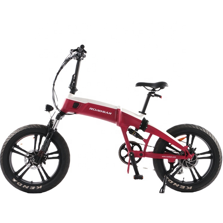 20 inch full suspension frame e bike fat tire foldable electric bicycle