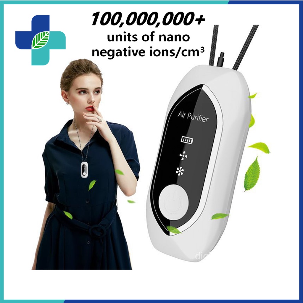 Air Purifier Necklace Portable 80120 Million Negative Ion Wearable