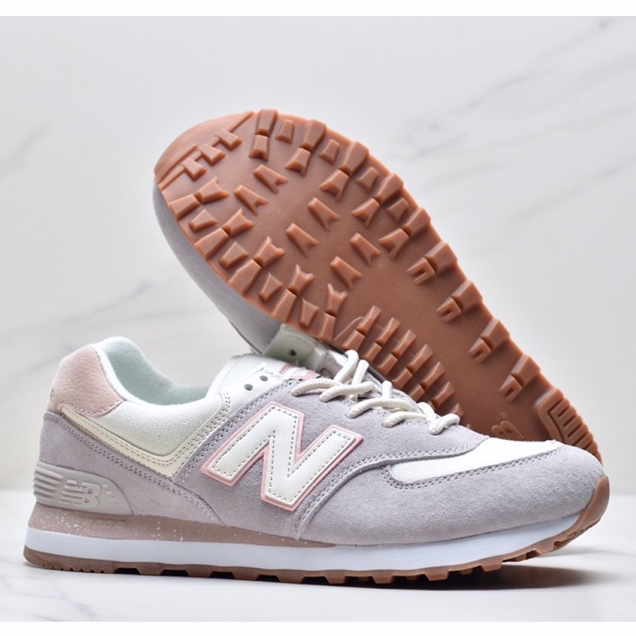 New Balance 574 Coquettish pink classic retro ml574 training shoes ...