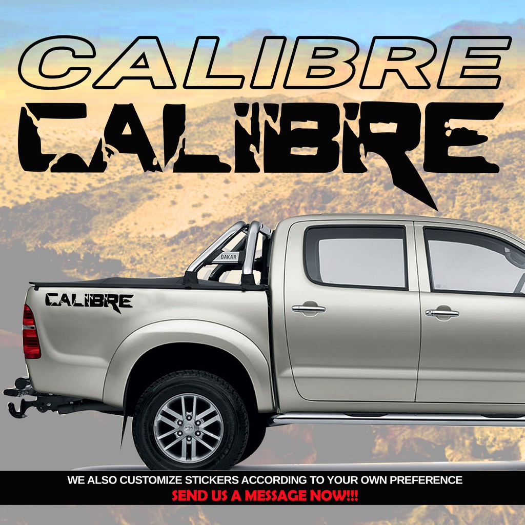 Calibre Side Sticker 2 pcs High Quality and Original Material | Shopee ...