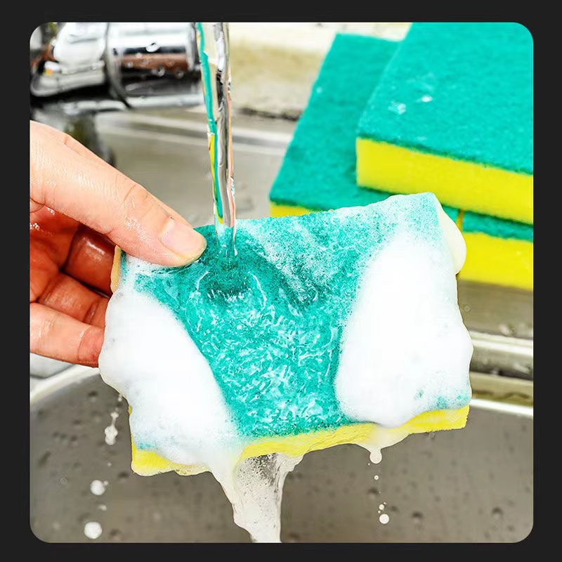 HS.NO1 COD Sponge Multipurpose Cleaning Scrub Kitchen Dish Scrubber