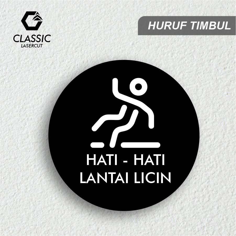 Acrylic Smooth Floor Watcher Marker / Sign Board Watch Out For Slippery ...