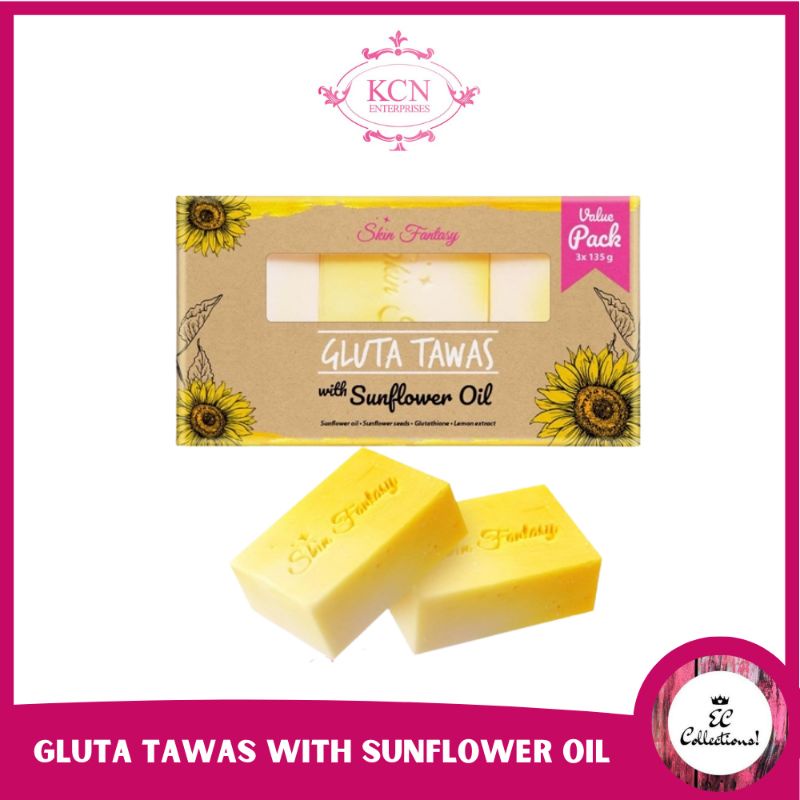 Gluta Tawas Soap with Sunflower Oil Skin Fantasy Gluta Tawas Soap
