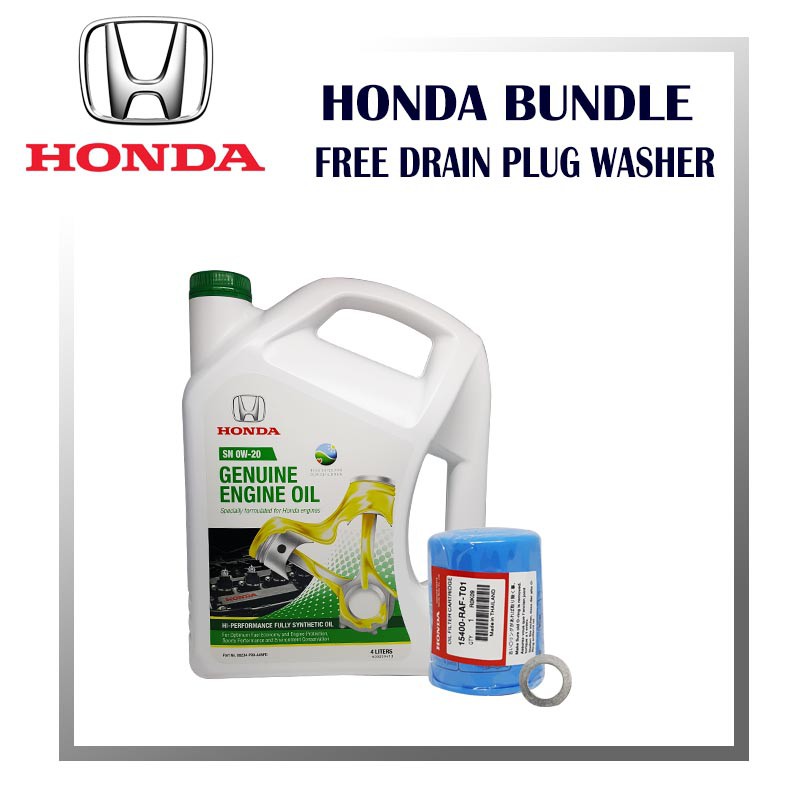 Honda Genuine Fully Synthetic Engine Oil ( SN 0W20 ) 4L with Oil