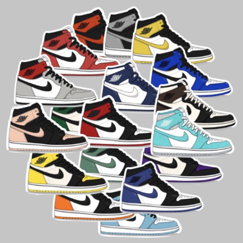 Jordan 1 crayon clearance pack