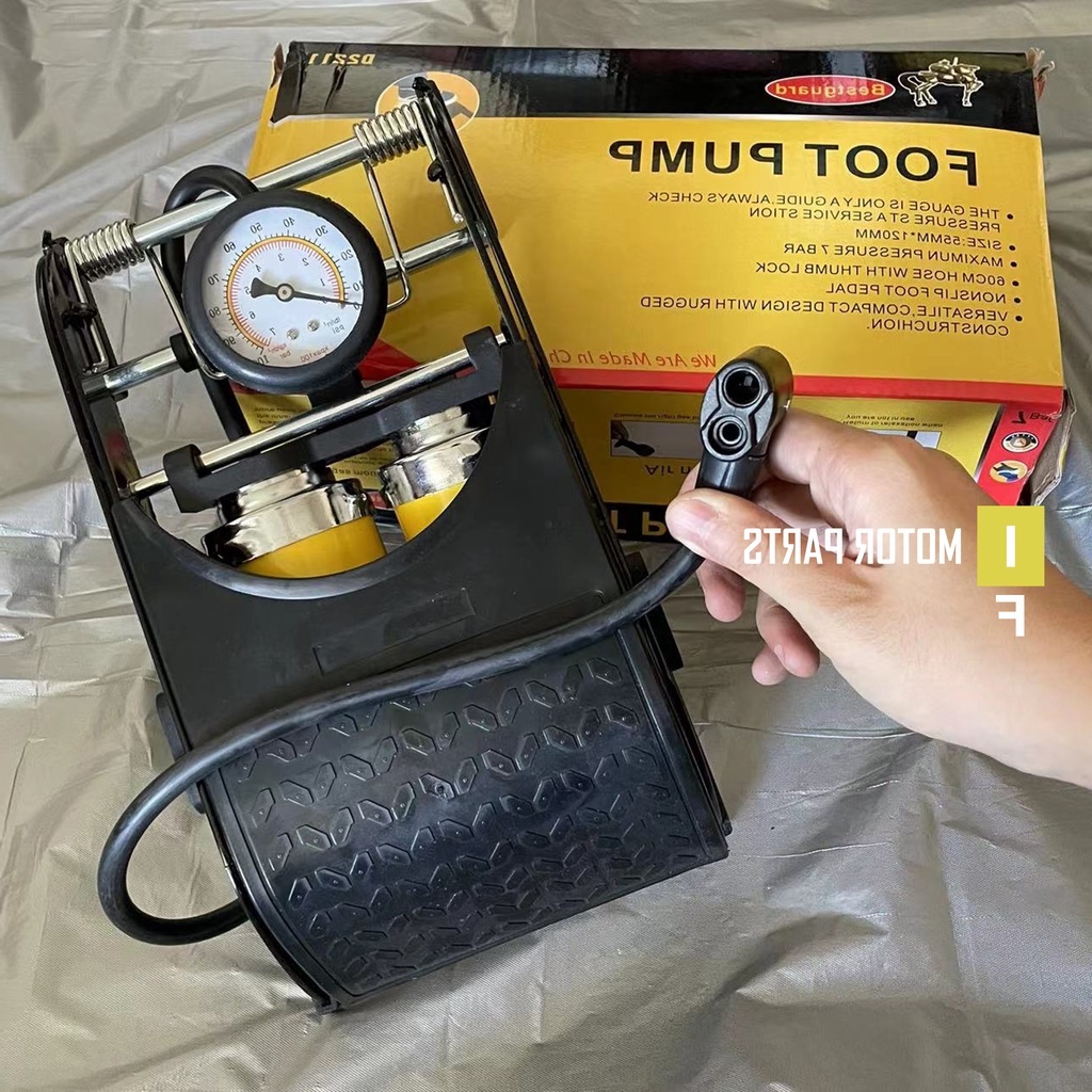 Foot Pump Bike Pump Motorcycle Bicycle Bike for Universal of Bestguard by IF Motor Parts