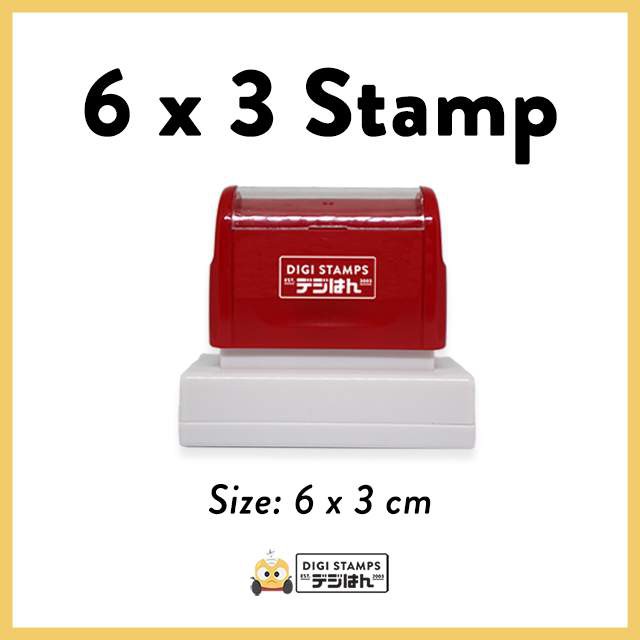 Digistamps 6 X 3 Customizable Pre-Inked Stamp | Shopee Philippines