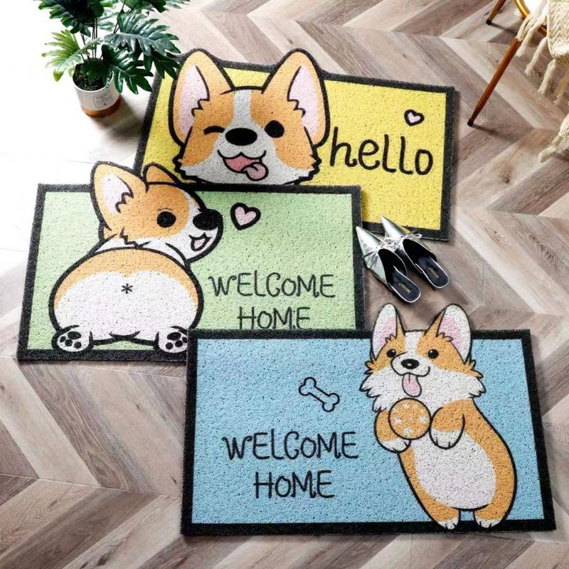 40X60 Dog Character Pattern Doormat: Fun, Colorful, Best Design, Heavy ...